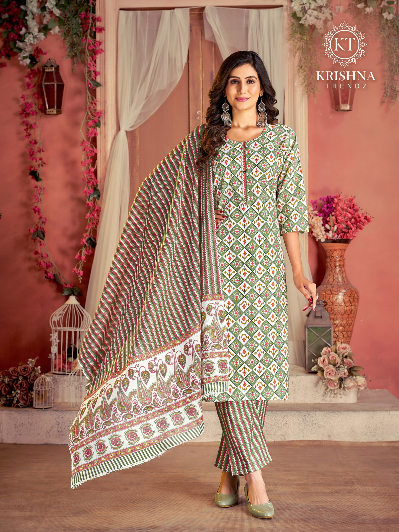 Summer Cotton Vol 1 Jaipuri Print Cotton Kurti With Bottom Dupatta Wholesale Shop In Surat